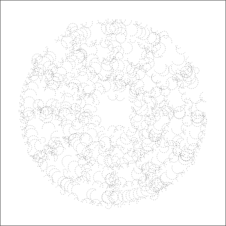 A round lace mat