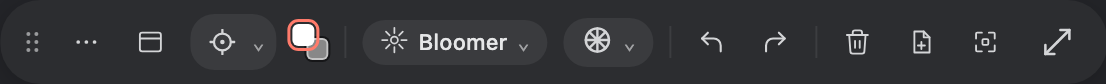 The Nekudot toolbar